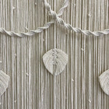 Rideau macramé plumes coton naturel séparation bohème | Zéphyr Décorations macramé