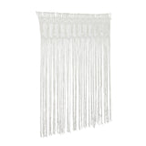 Hand-Woven Cotton String Door Curtain 4.43x6.56FT White Window Curtain Panel Bohemian Wall Hanging Decor for Balcony Kitchen Por Décorations macramé