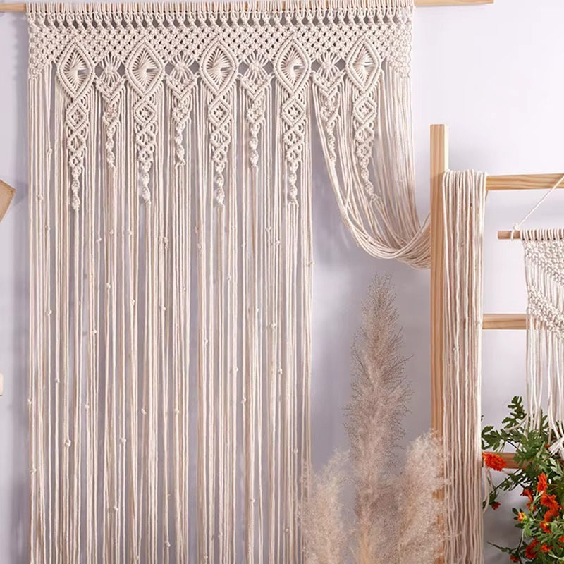 Rideau macramé fait main | Naori Décorations macramé