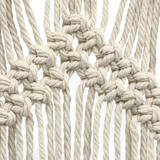 Rideau macramé grande largeur — coton naturel 120 × 195 cm | Alora Décorations macramé