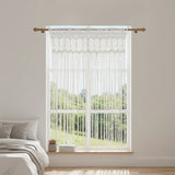 Hand-Woven Cotton String Door Curtain 4.43x6.56FT White Window Curtain Panel Bohemian Wall Hanging Decor for Balcony Kitchen Por Décorations macramé