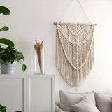 New Design Cotton Handwoven Wall Hanging, Modern Bohemian Nordic Tapestry for Bedroom Living Room Minimalist Decor Décorations macramé