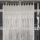 3-Rideau Macramé 3 Décorations macramé