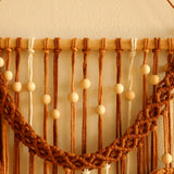 Leaf Macrame Tapestry Brown Green Wall Tapestry Boho Home Decoration Macrame Wall Hanging Home Living Room Decors Aesthetic Gift Décorations macramé
