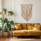 Tenture macramé écru naturel | Kora Décorations macramé