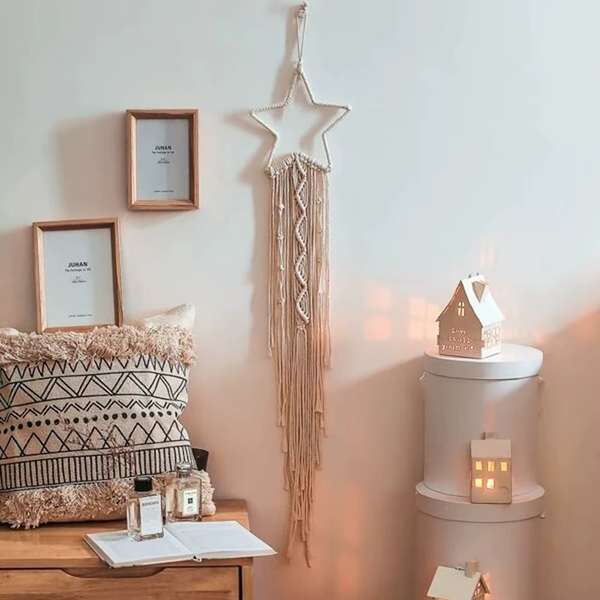 Attrape-rêve macramé étoile chambre bohème | Celeste