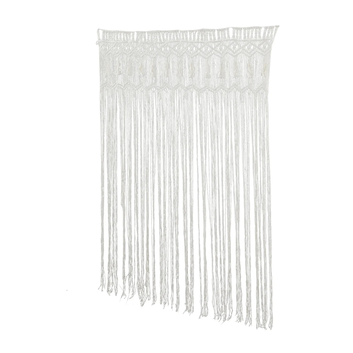 Hand-Woven Cotton String Door Curtain 4.43x6.56FT White Window Curtain Panel Bohemian Wall Hanging Decor for Balcony Kitchen Por Décorations macramé