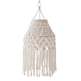 Macrames Lamp Shade Bohemian Cotton Rope Hanging Pendants Light Cover for Office Bedroom Living Room Nursery Dorm Decors Décorations macramé