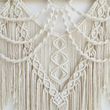 Tenture murale macramé coton naturel bâton bois inclus | Noriel Décorations macramé