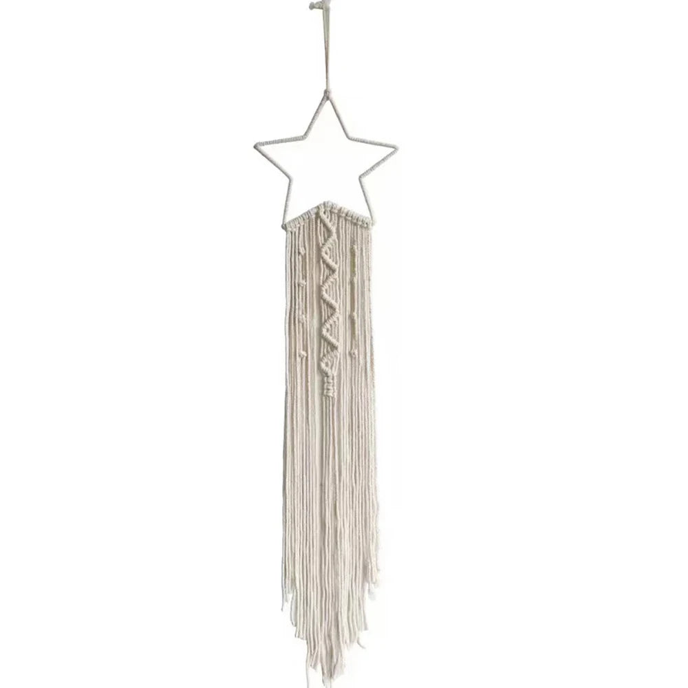 Northern Europe Popular Woven Tapestry Dream Catcher Hand Pendant Home Hanging Star Moon Decorative Hanging Cloth Wholesale Décorations macramé