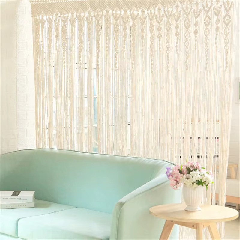 Rideau macramé fait main | Naori Décorations macramé