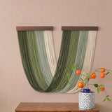 Wall Hanging Tapestry Bohemia Tassel Hand-Woven Curtain Tapestry Boho Decor House Decorations Living Room Hanging Decorations Décorations macramé