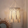 Handmade Macrame Light Shade Chandelier Hanging Lamp Cover Cotton Rope Chic Boho Decor Lampshade Tapestry Macrame Woven Tapestry Décorations macramé