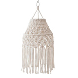 Abat-jour macramé Alma — style bohème, chambre de nuit