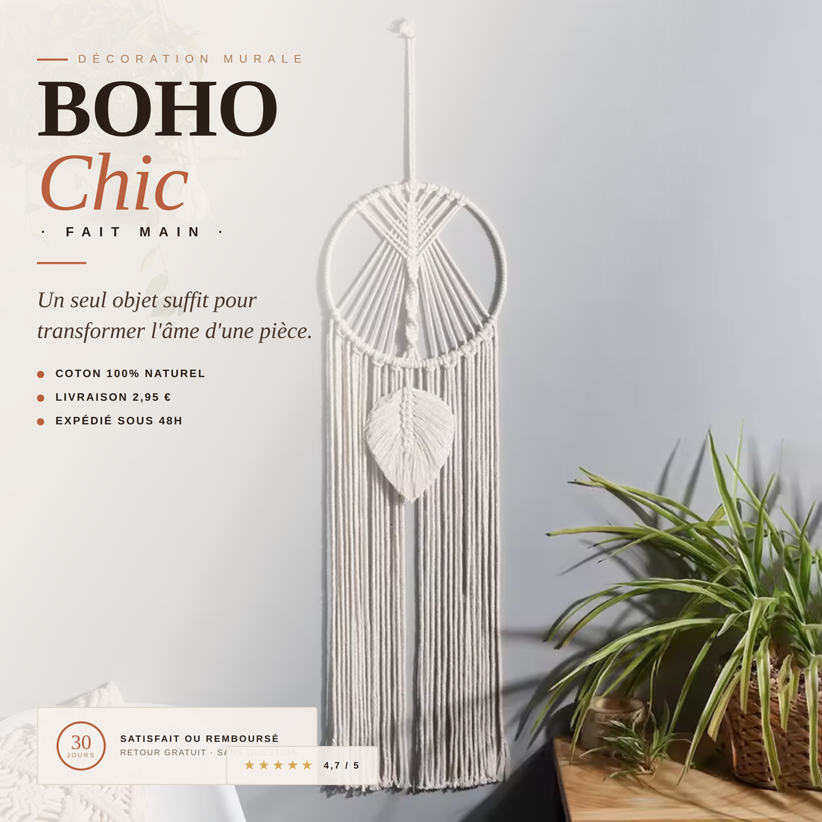 L'attrape-rêve macramé | Boreal Serenity Décorations macramé