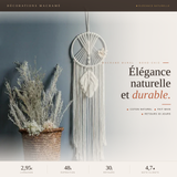 L'attrape-rêve macramé | Boreal Serenity Décorations macramé