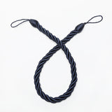 Embrasse rideau corde torsadée bleu marine – Lyra