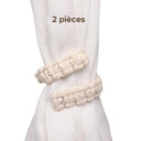  Macramé écru, lot de 2