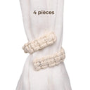  Macramé écru, lot de 4
