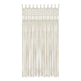 Rideau macramé Alora vue produit fond blanc panneau complet