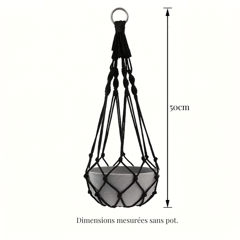 Suspension Gemma avec plante verte, décoration bohème intérieure