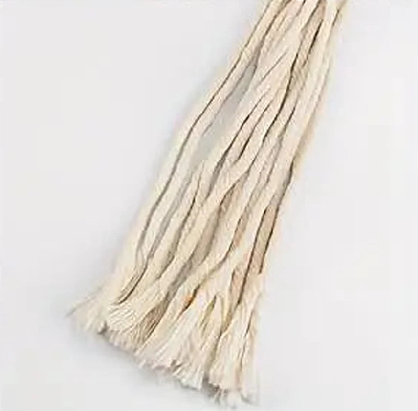 Suspension plante macramé - gros plan sur le gland de cordes